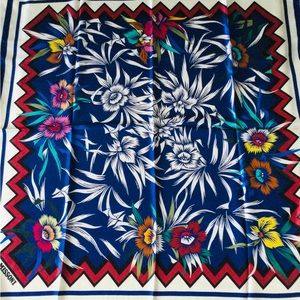 NWT MISSONI  Large Silk Scarf Multi Color Floral